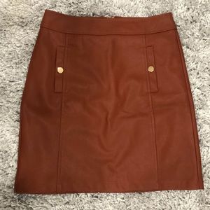 Loft Faux Leather Skirt